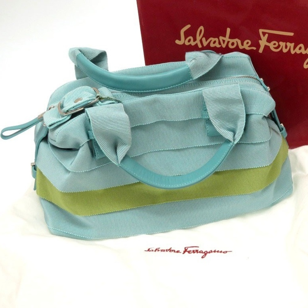 Salvatore Ferragamo Vala Fringe Ribbon Handbag